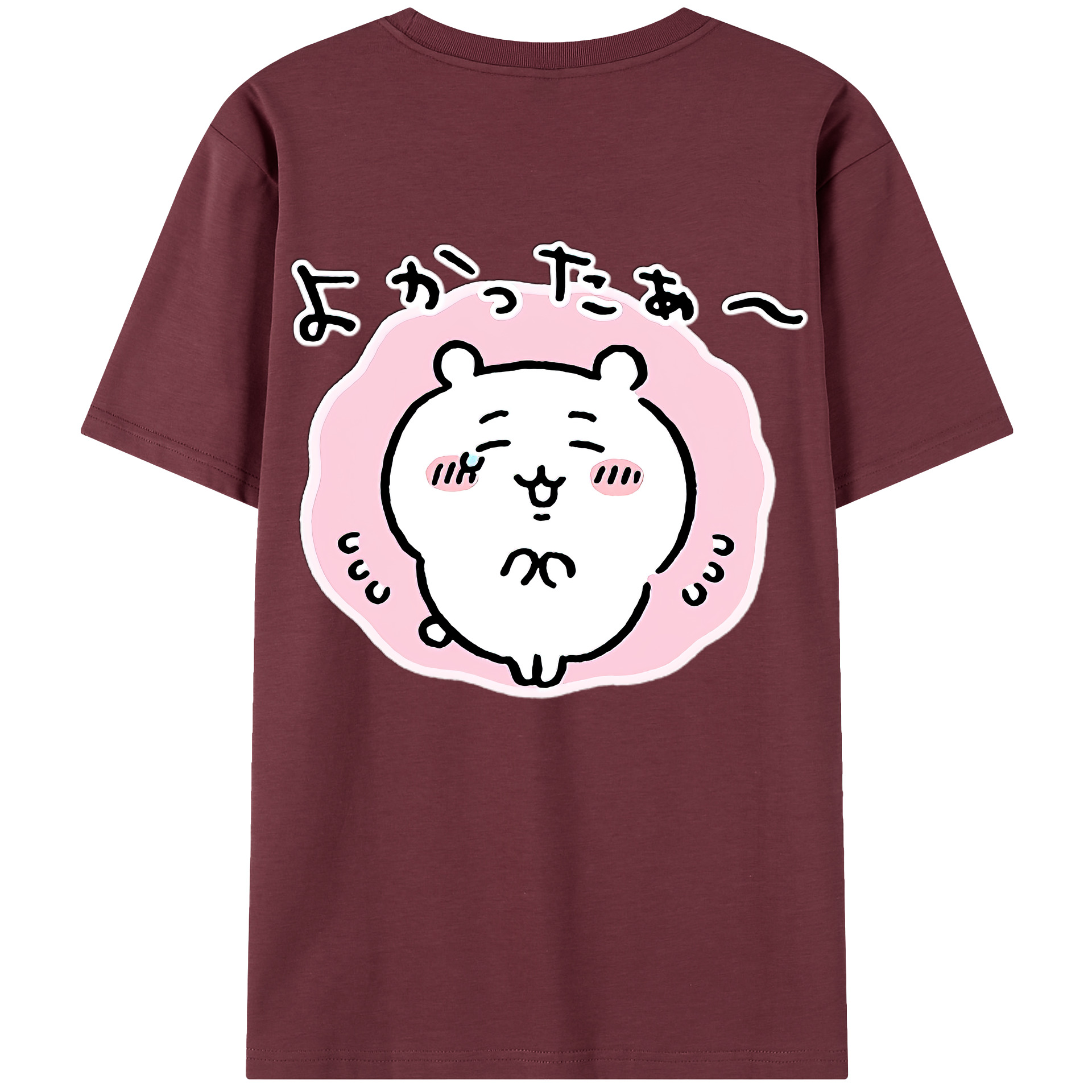 （画像用） ちいかわ ちいかわ Chii-kawa chiikawa 綿100％半袖Tシャツ（背面プリント）